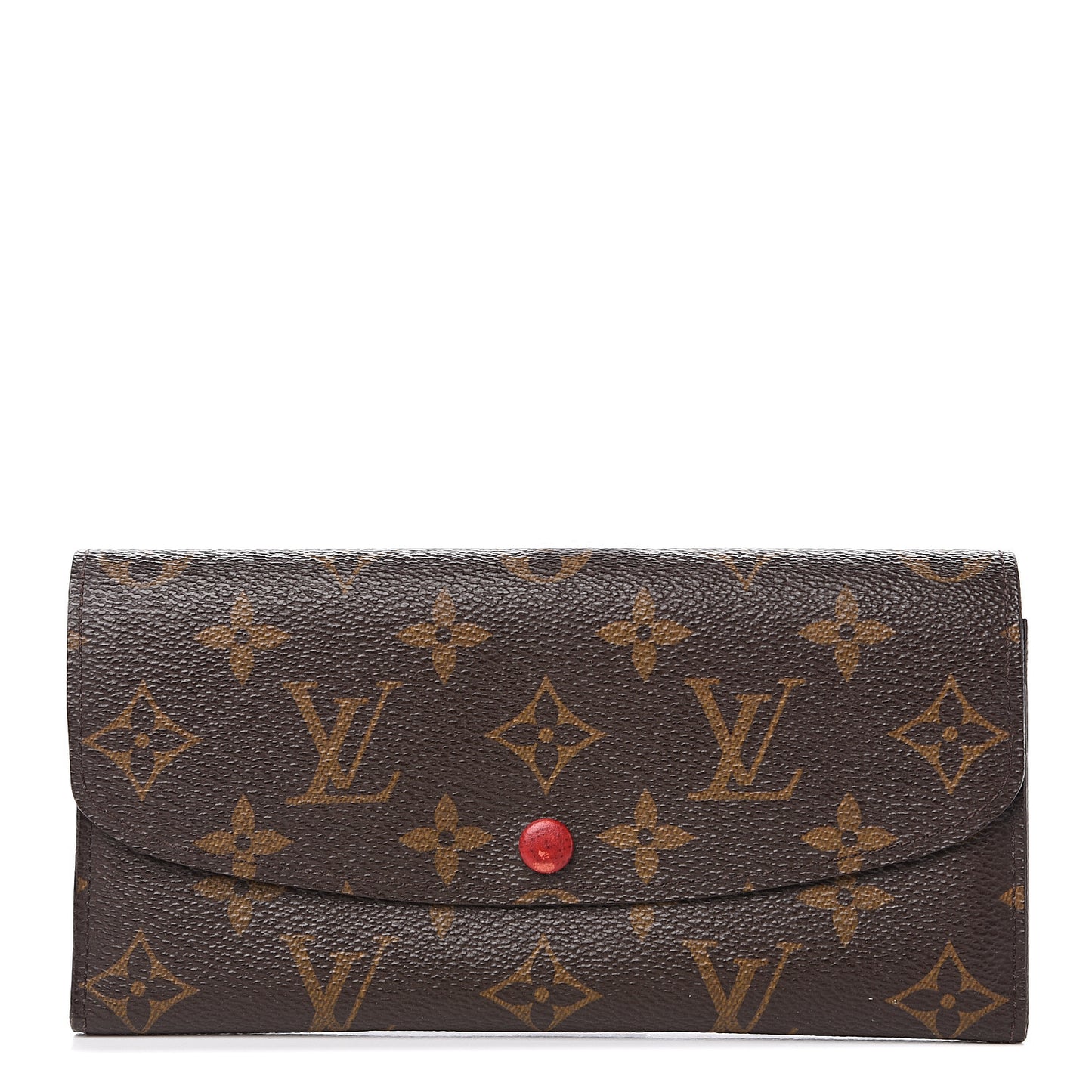 Monogram Emilie Wallet Red