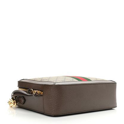 Gucci GG Supreme Monogram Web Small Ophidia Top Handle Shoulder Bag Brown 4 of 11