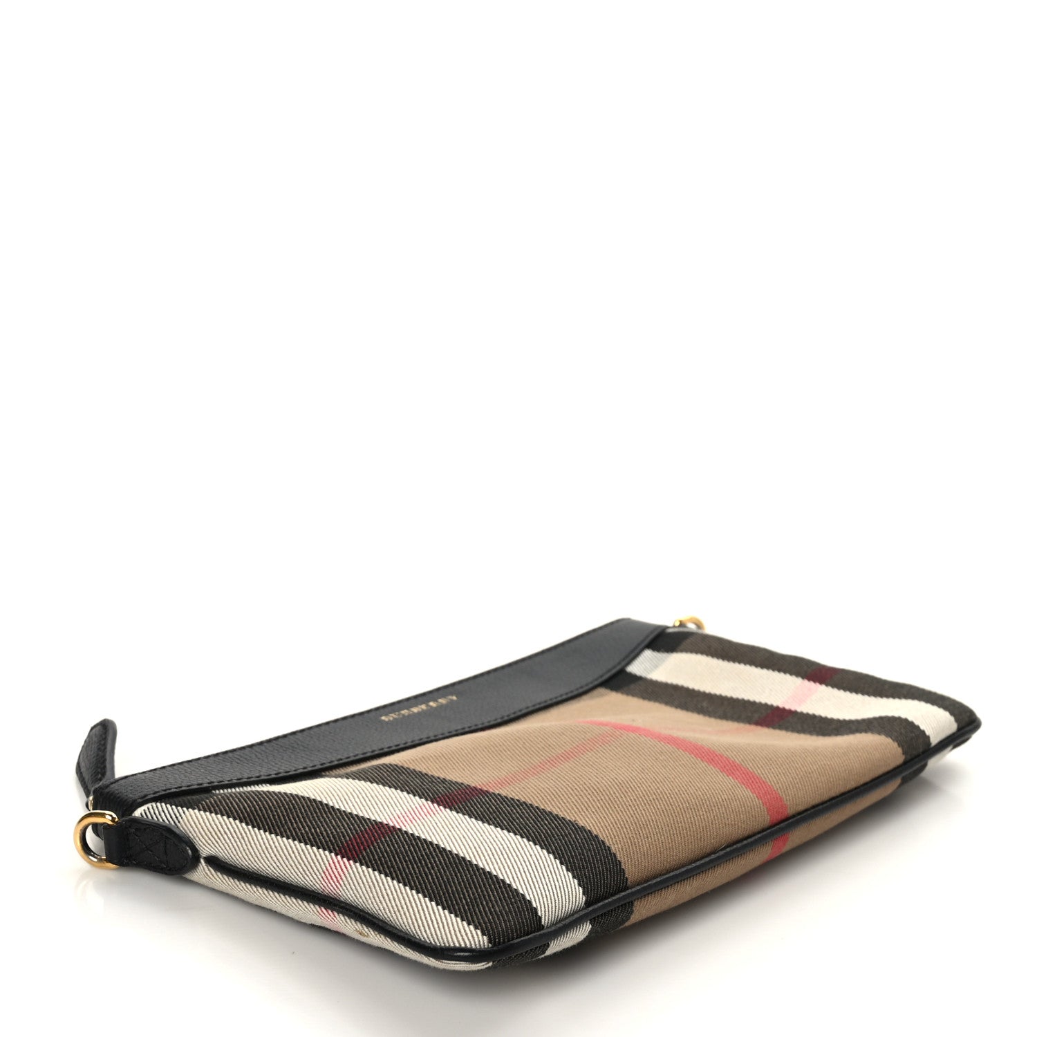 Burberry House Check Derby Peyton Crossbody Clutch Bag Black 4 of 8