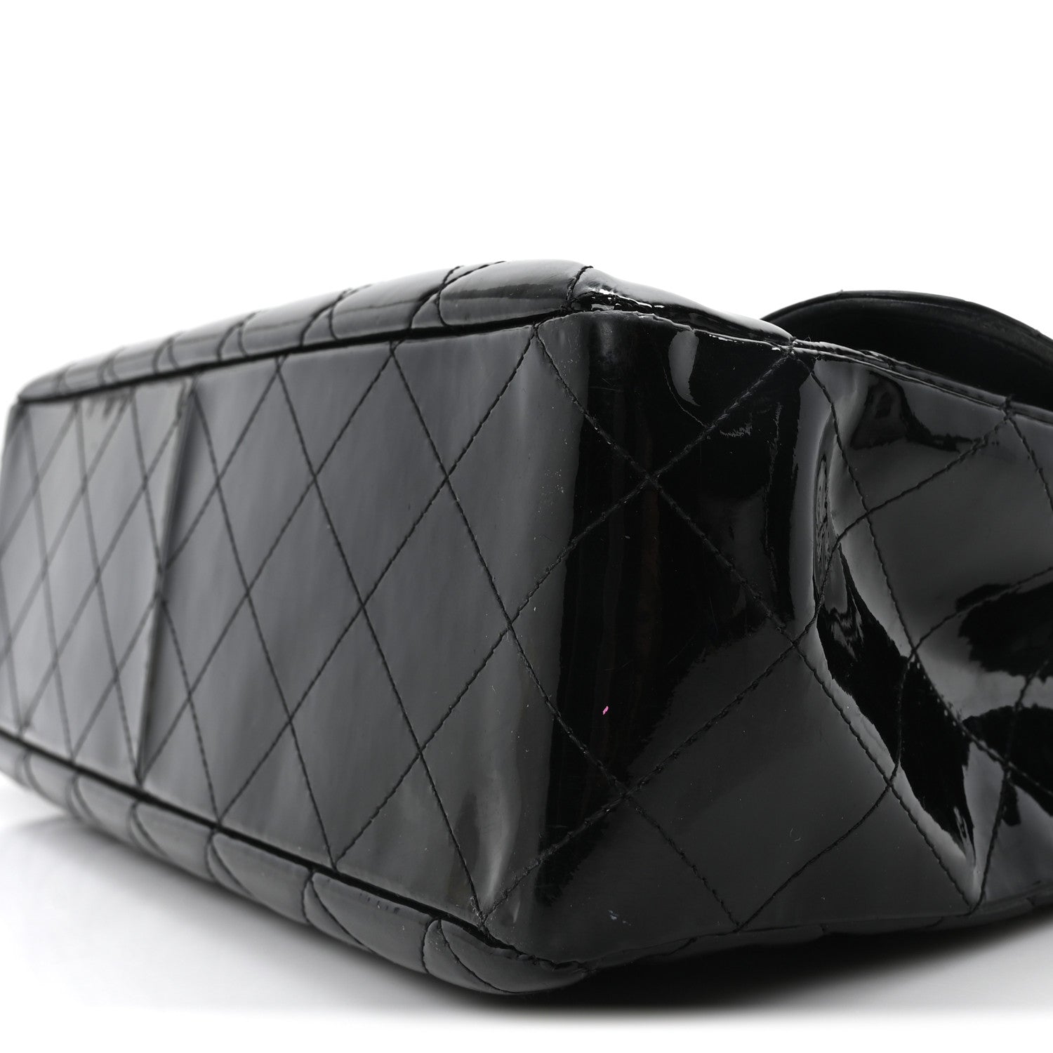 Chanel Patent Quilted Jumbo Single Flap Black 8 of 8