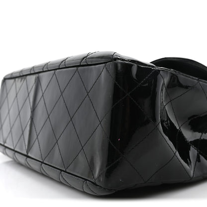 Chanel Patent Quilted Jumbo Single Flap Black 8 of 8