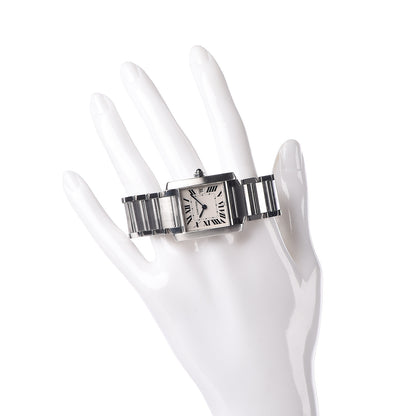 Cartier Stainless Steel 25mm Tank Francaise Quartz Watch 2 of 6