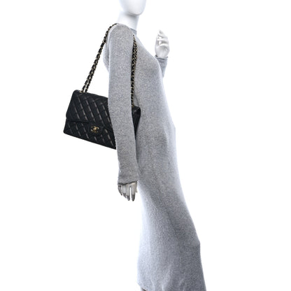 Chanel Caviar Quilted Jumbo Double Flap Black 2 of 11