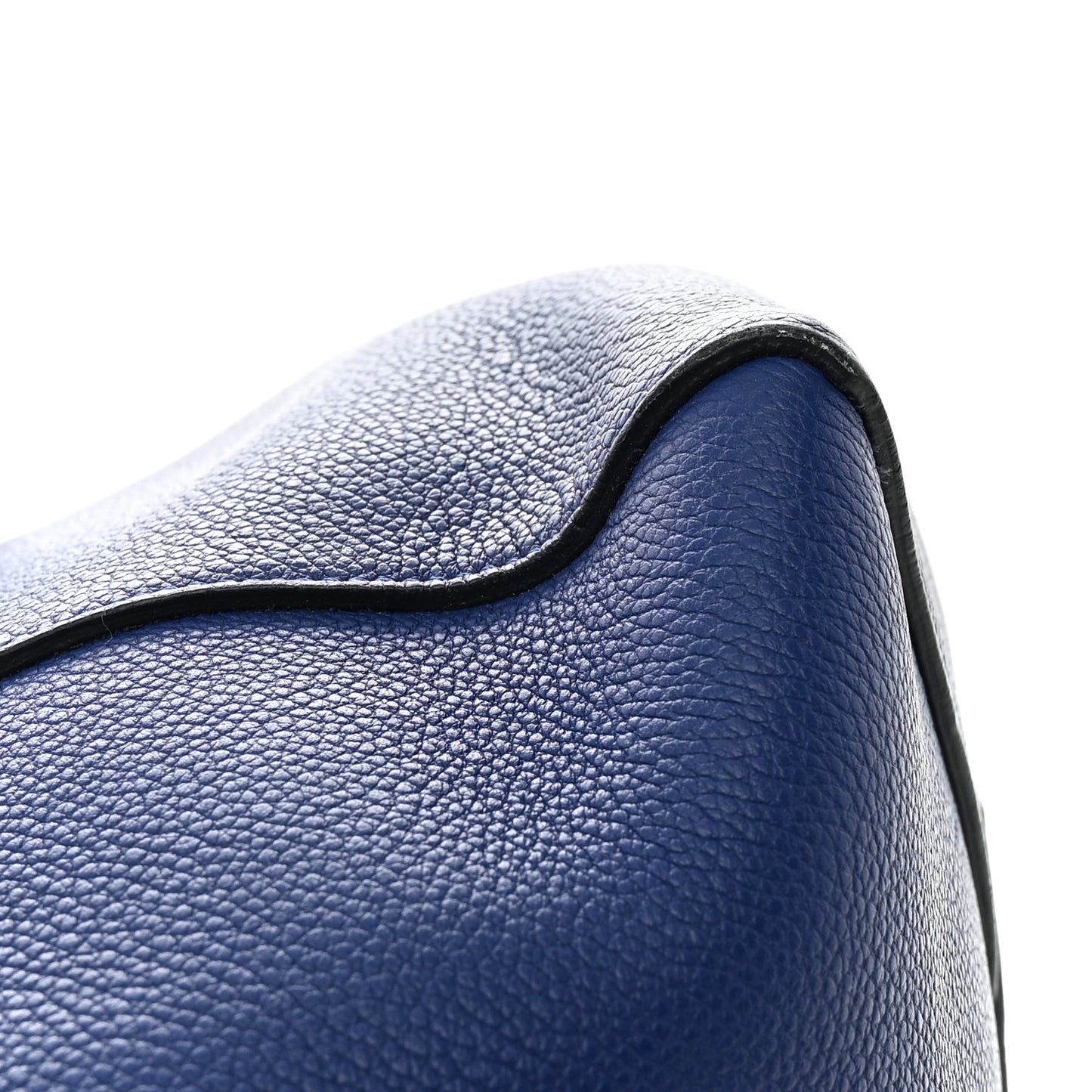 Soft Grained Calfskin Small Belt Cabas Phantom Deep Blue