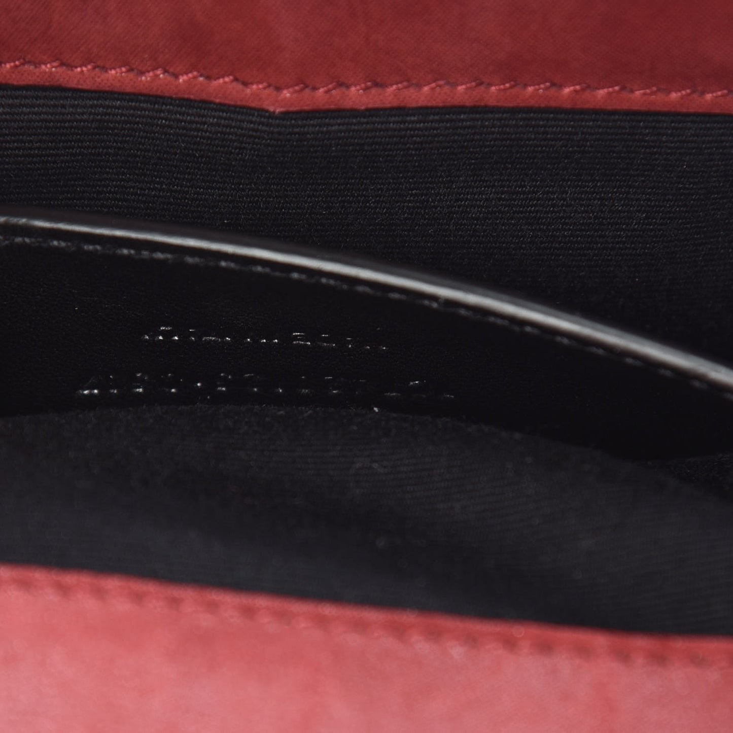 Metallic Calfskin Tri-Quilt Monogram Medium College Bag Red