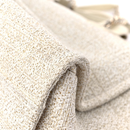 Chanel Lurex Boucle Medium Deauville Tote White 8 of 14