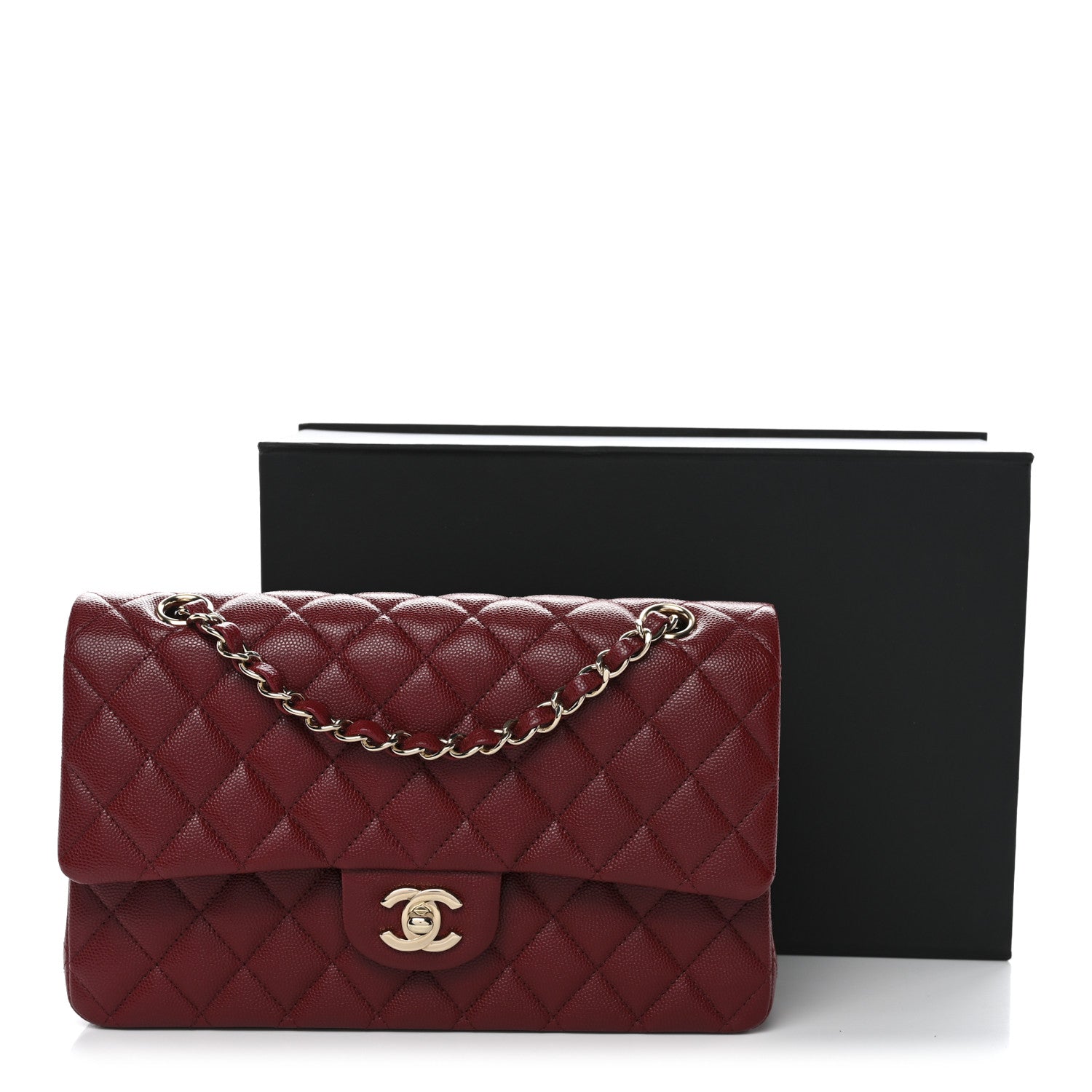 Chanel Caviar Quilted Medium Double Flap Red 11 of 11