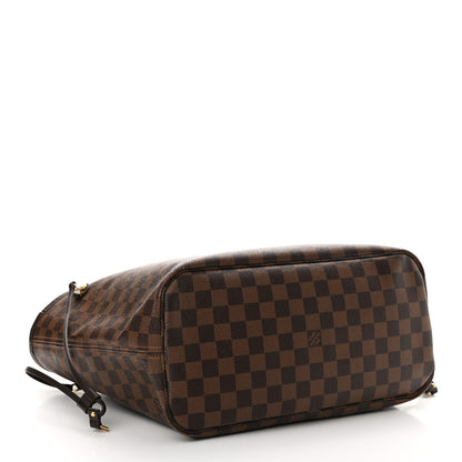 Louis Vuitton Damier Ebene Neo Neverfull MM Rose Ballerine 4 of 22