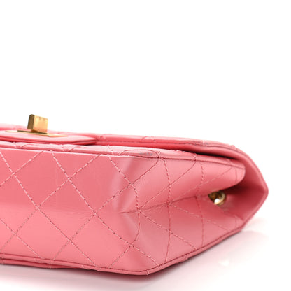 Chanel Aged Calfskin Quilted 2.55 Reissue Mini Flap Pink 10 of 12