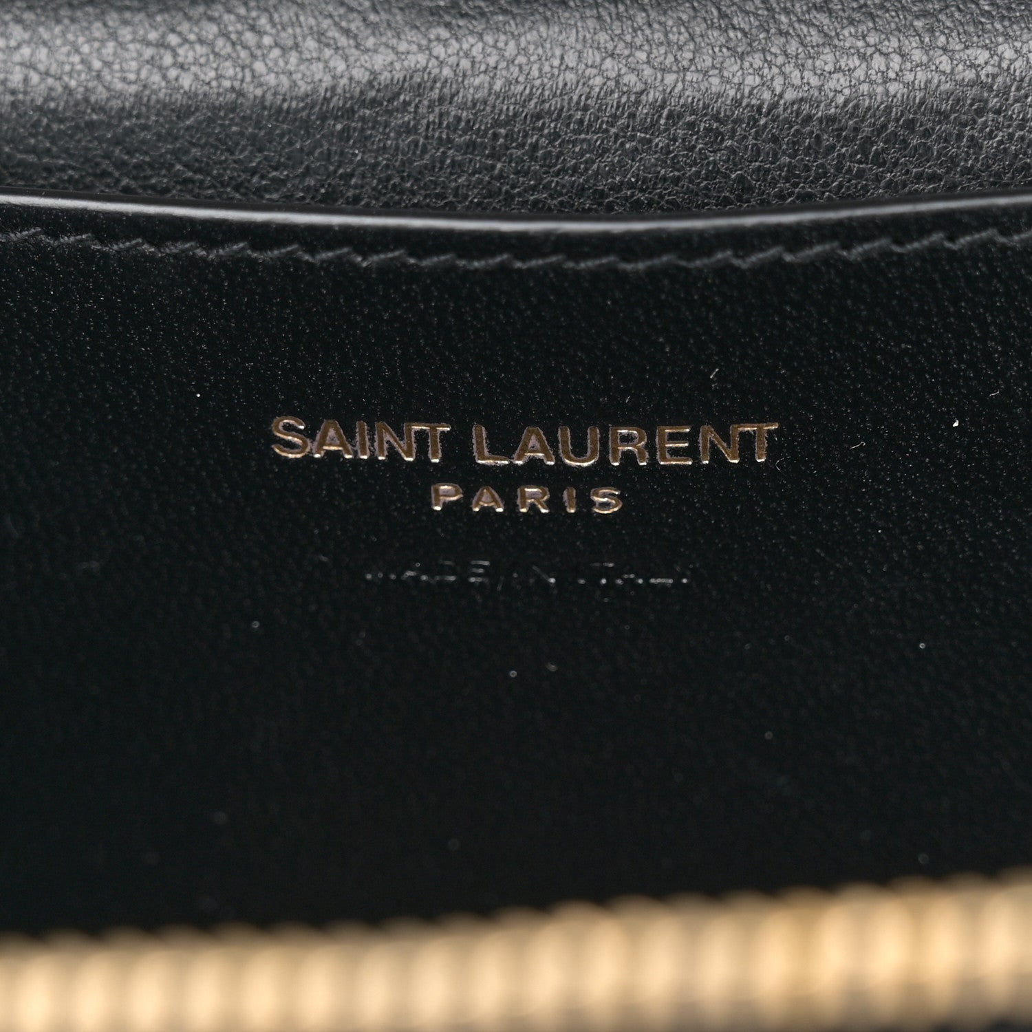 Saint Laurent Lambskin Quilted Mini Gaby Vanity Case Black 6 of 10