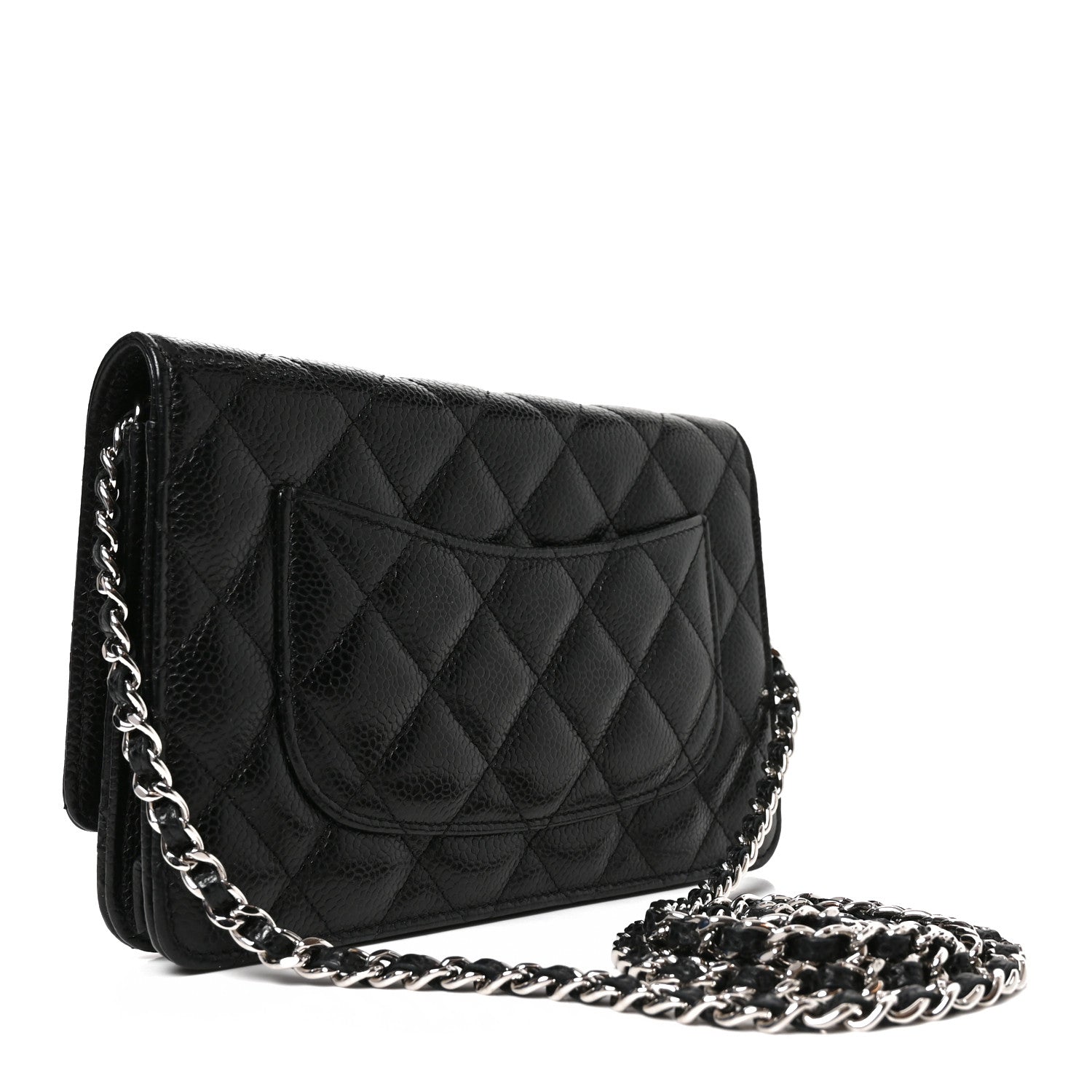 Chanel Caviar Quilted Wallet on Chain WOC Black 3 of 10