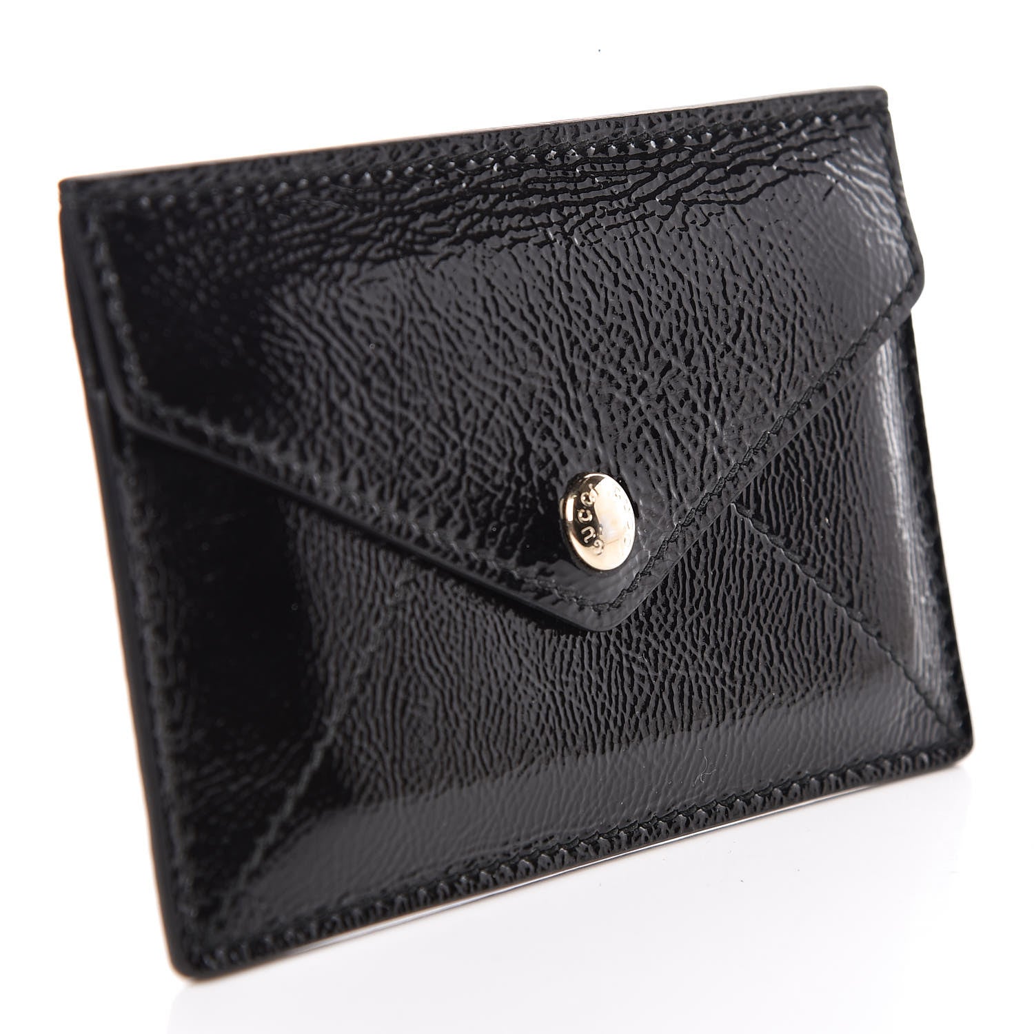 Gucci Patent Soho Envelope Card Case Black 3 of 7