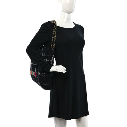 Chanel Wool Tweed Quilted Chanel 22 Black Multicolor 2 of 10
