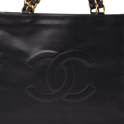Chanel Lambskin CC Tote Black 11 of 11