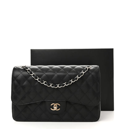 Chanel Caviar Quilted Jumbo Double Flap Black 12 of 12