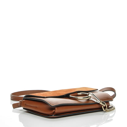 Chloe Suede Calfskin Small Faye Shoulder Bag Tobacco 4 of 10