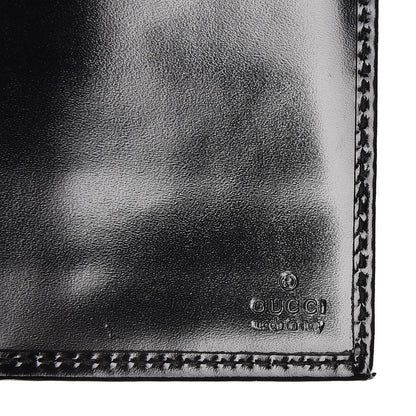 Gucci Imprime Monogram GG Pierce Chain Clutch Wallet Black 6 of 7