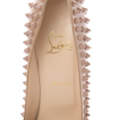 Christian Louboutin Patent Alti Spikes 140 Pumps 40.5 Nude 6 of 12
