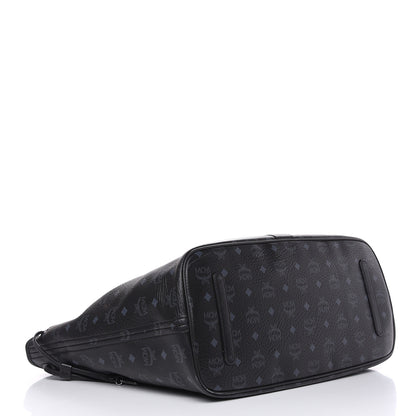 MCM Visetos Large Liz Reversible Shopper Tote Black 4 of 9