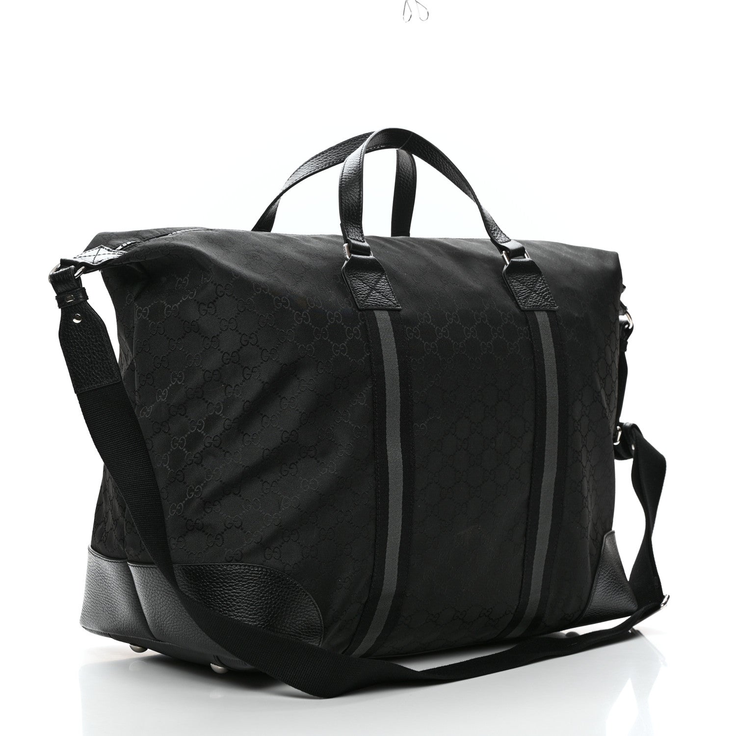 Gucci Nylon Monogram XL Duffle Bag Black 2 of 10