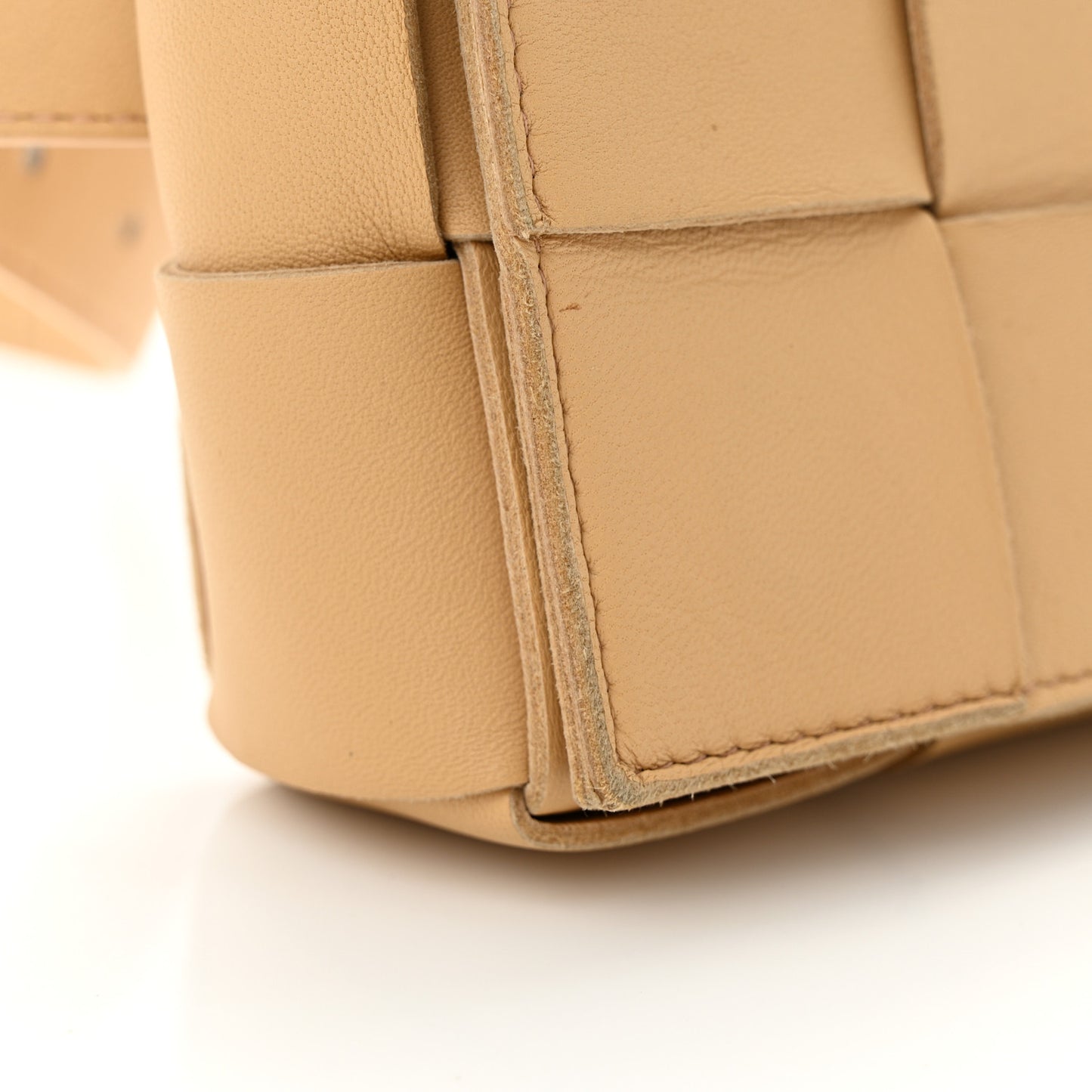 Nappa Maxi Intreccio The Belt Cassette Bag Almond