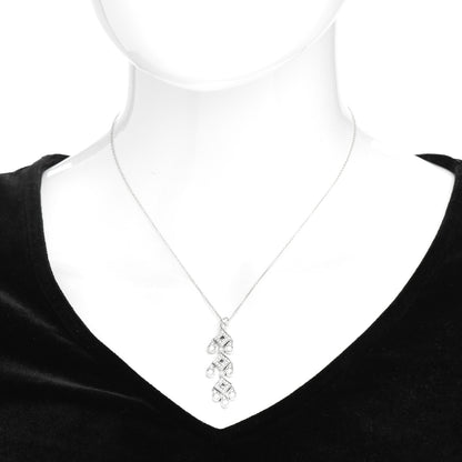 Tiffany Platinum Diamond Jazz Pagoda Pendant Necklace 2 of 5