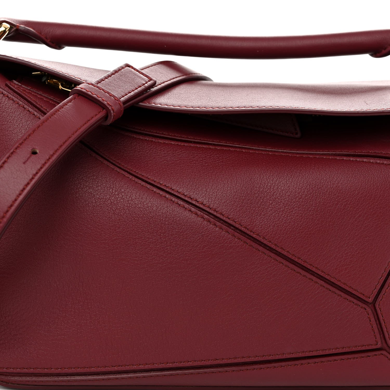 Loewe Calfskin Small Puzzle Bag Wine 7 of 9