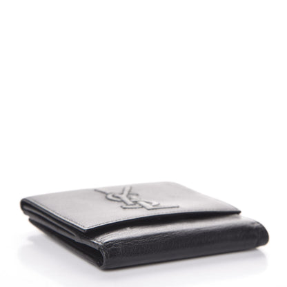 Saint Laurent Goatskin Belle de Jour French Wallet Black 4 of 7