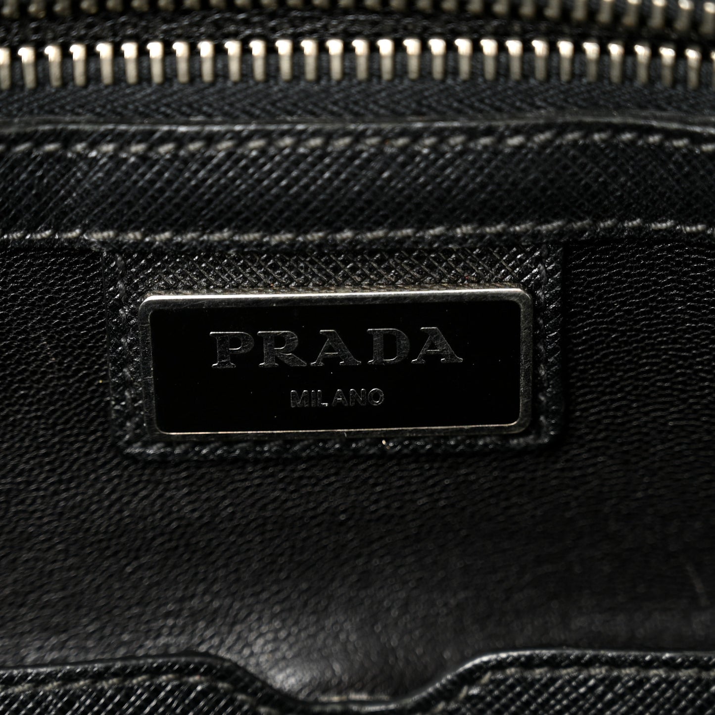 Saffiano Travel Briefcase Black