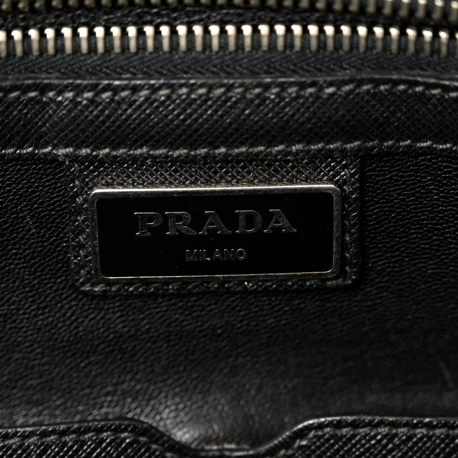 Prada Saffiano Travel Briefcase Black 6 of 14