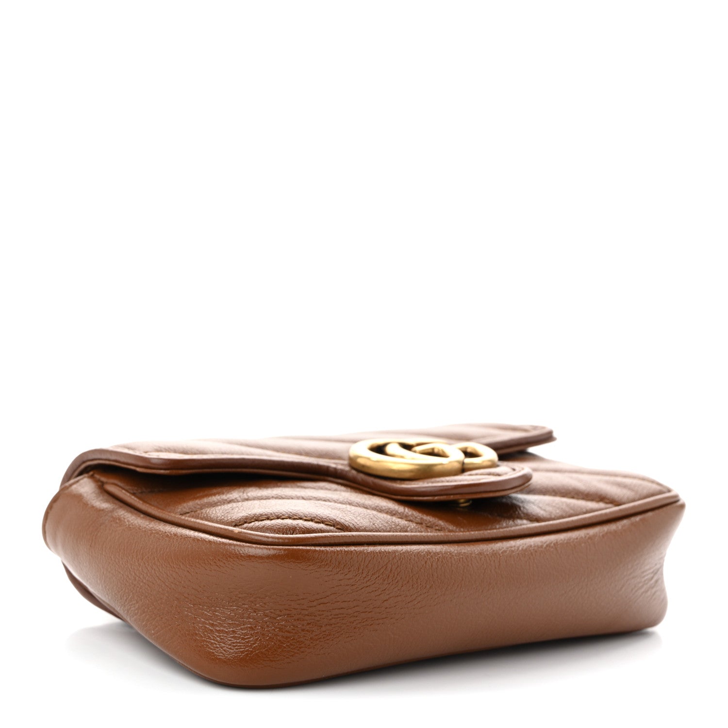 Gucci Azalea Calfskin Matelasse Diagonal Super Mini GG Marmont