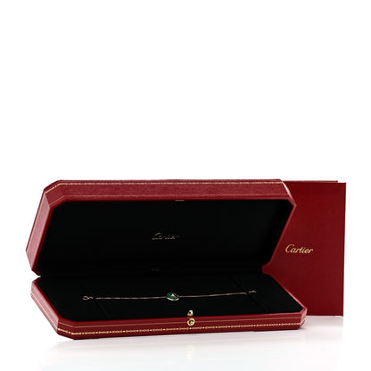 Cartier 18K Pink Gold Diamond Malachite Amulette de Cartier Bracelet 5 of 5