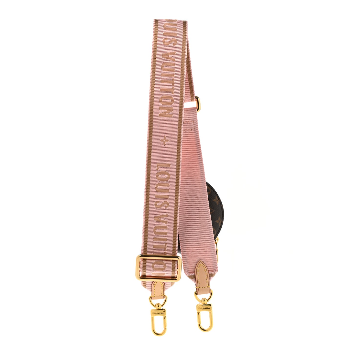 Monogram Multi Pochette Accessories Bandouliere Shoulder Strap Rose Clair