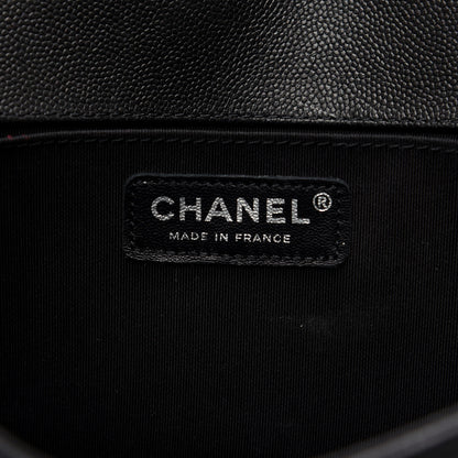Chanel Caviar Quilted Medium Boy Flap So Black 8 of 14