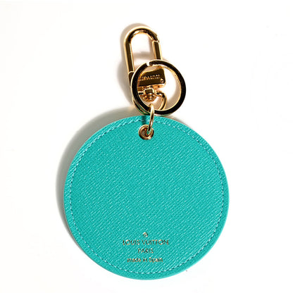 Louis Vuitton Monogram Illustre V Bag Charm Key Ring Turquoise 3 of 6