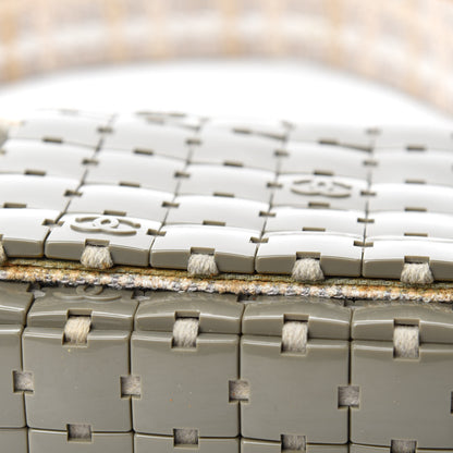 Chanel Tweed Resin Tile Flap Green 9 of 12