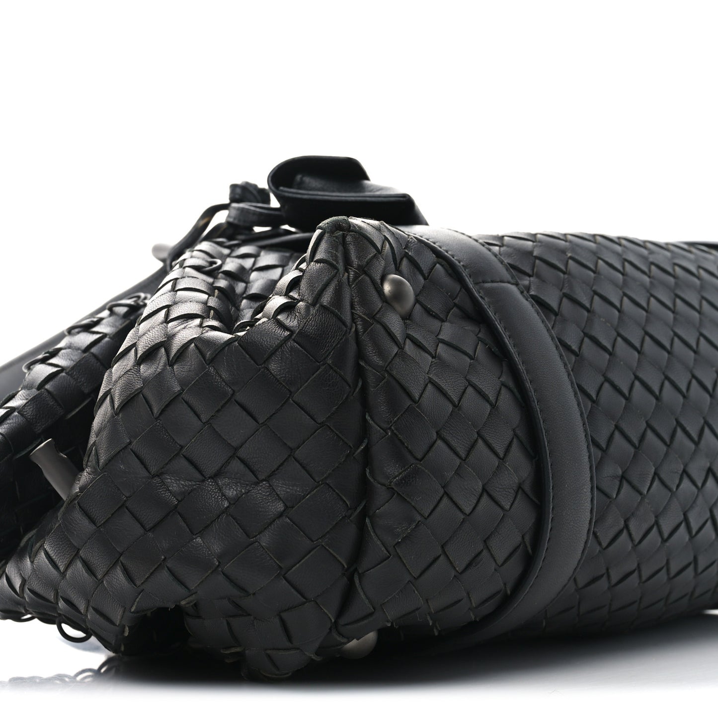 Nappa Intrecciato Montaigne Rings Bag Black