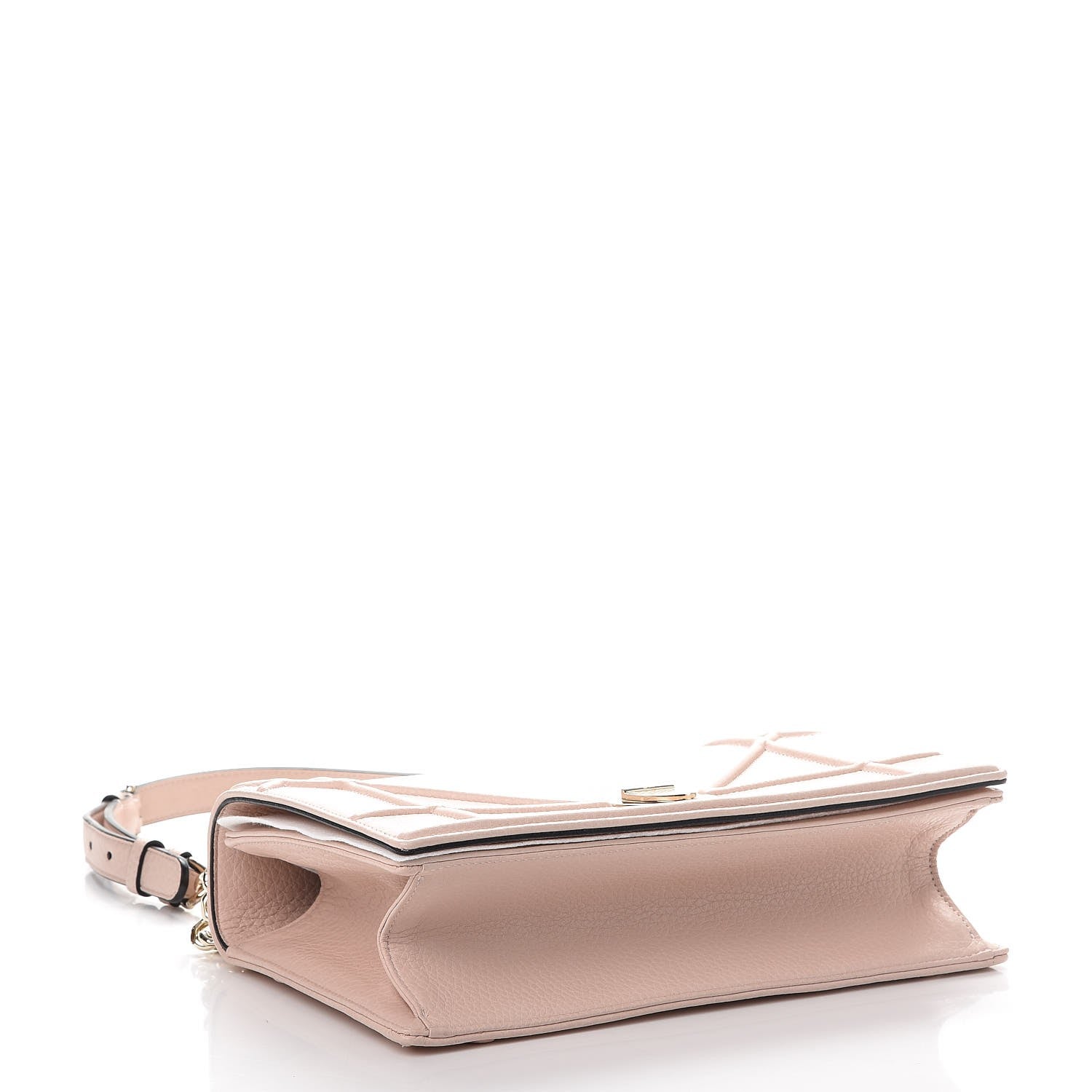 Christian Dior Grained Calfskin Medium Diorama Flap Bag Nude 4 of 8