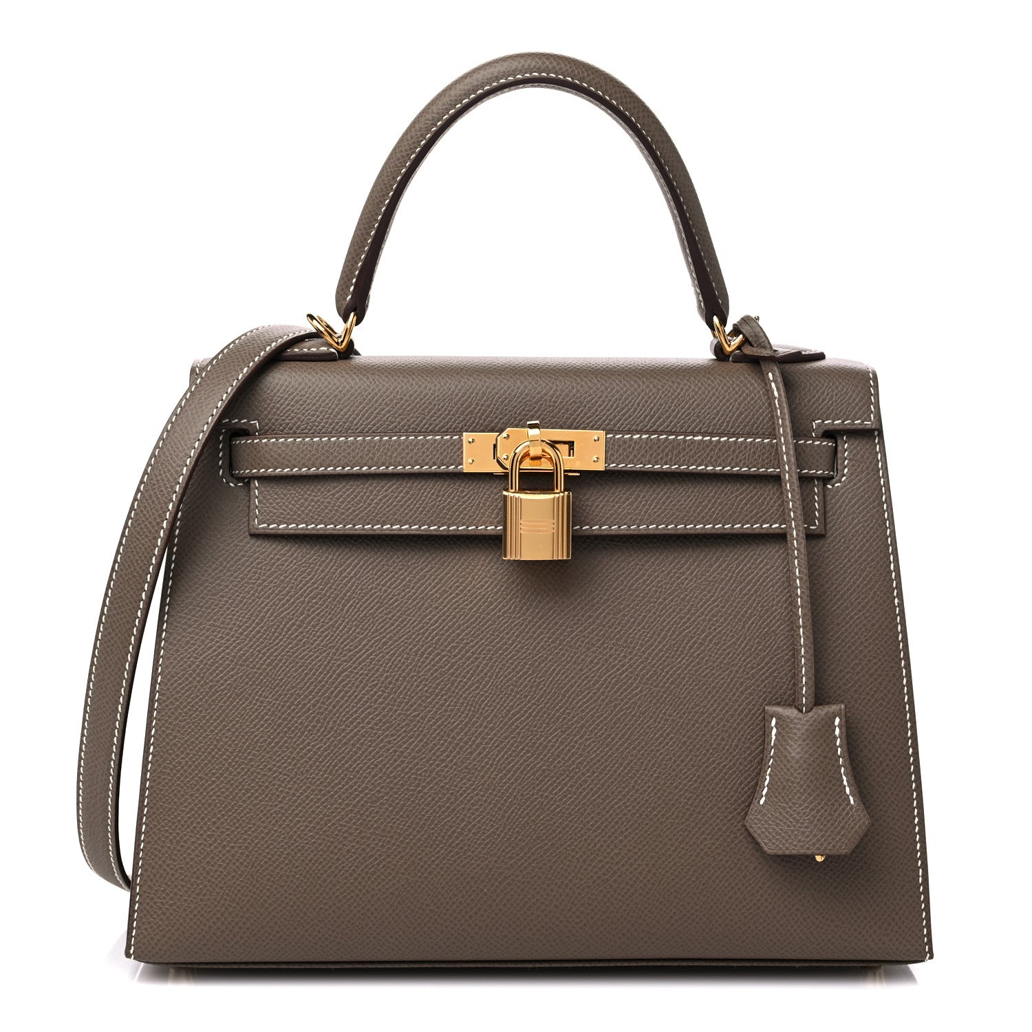 Hermes Epsom Kelly Sellier 25 Etoupe 1 of 11