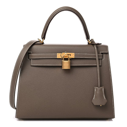 Hermes Epsom Kelly Sellier 25 Etoupe 1 of 11
