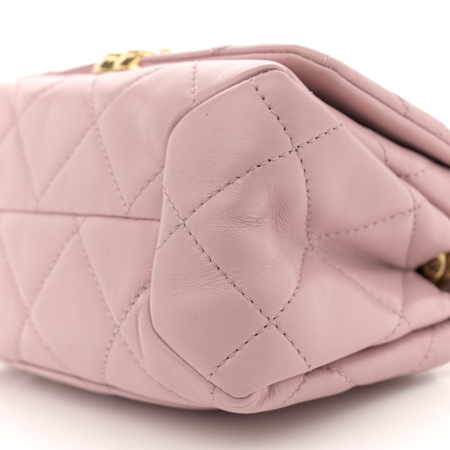 Chanel Lambskin Quilted Mini Color Match Flap Light Pink 10 of 14