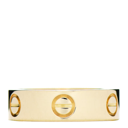 Cartier 18K Yellow Gold 5.5mm LOVE Ring 53 6.25 1 of 4