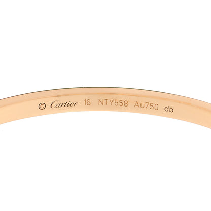 Cartier 18K Pink Gold Small LOVE Bracelet 16 5 of 6