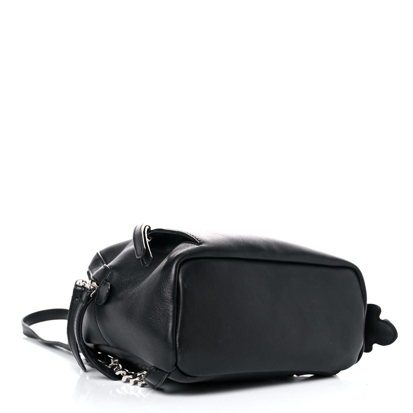 Vitello Dolce Crystal Flowerland Croc Tail Mini Backpack Black