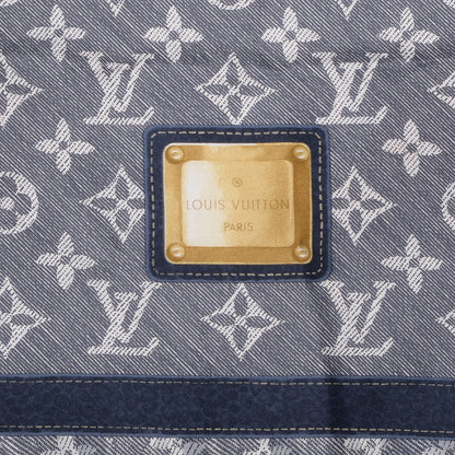Louis Vuitton Silk Monogram New Denim Bandana Scarf Navy 3 of 5