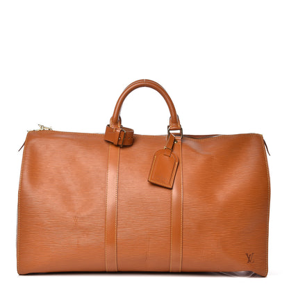 Louis Vuitton Epi Keepall 50 Cipango 1 of 16
