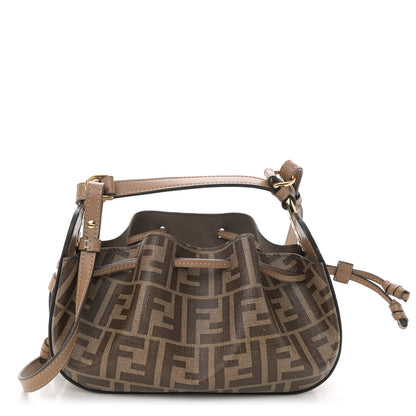 Fendi Glazed Fabric Vitello Liberty FF 1974 Mini Pomodorino Bag Tobacco Moro Sand 1 of 10