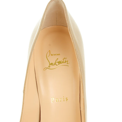Christian Louboutin Calfskin Bibi 140 Pumps 39.5 Pomice Beige Grezzo 7 of 9