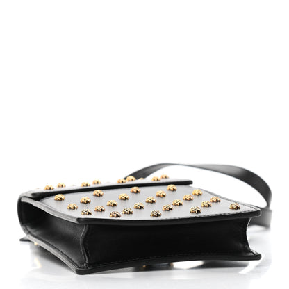 Versace Calfskin Studded Medusa Crossbody Black 4 of 10