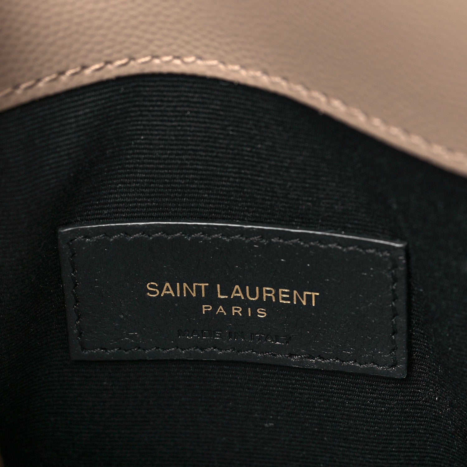 Saint Laurent Grain De Poudre Uptown Pouch Dark Beige 6 of 10